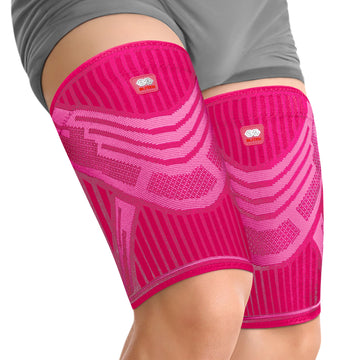 Load image into Gallery viewer, Compression Thigh Sleeve - Leg Support for Torn Hamstring, Quad Strains, and Pulled Muscle Treatment
