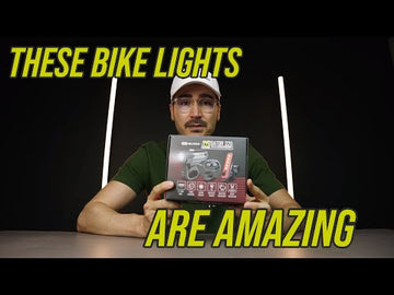 Load and play video in Gallery viewer, Gator™ 320 Bike Light Set With Headlight, Taillight &amp; Bicycle Bell
