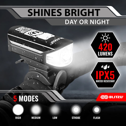 Ultra Bright Type-C USB-C Rechargeable Bike Light Set, Bicycle Front Headlight and Back Taillight, Bicycle Accessories for Night Riding, Easy to Install for Men Women Kids Road Mountain Cycling